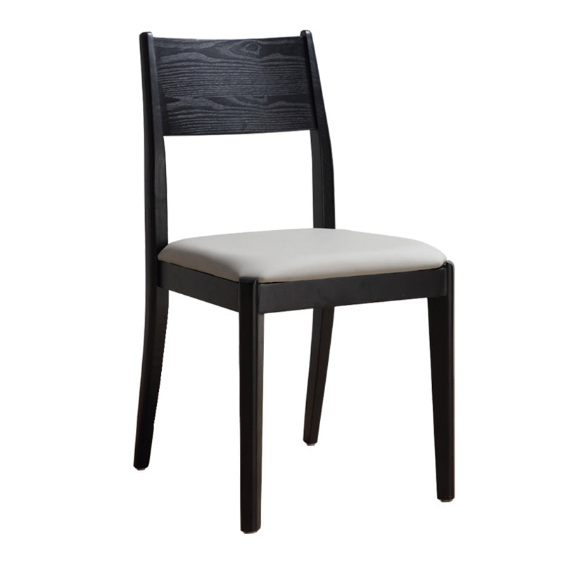 Industrial Dining Chair Open Back Chair with Black Wood Legs for Home Use Clearhalo ' kitchen&dining_furn' 'Dining Chairs' 'Dining Tables & Seating' 'dining_chair' 'furn' 'furn_dining_chair' 'Furniture' 'furniture_dining_chair' 'Kitchen & Dining Furniture' 'kitchen' 3468204