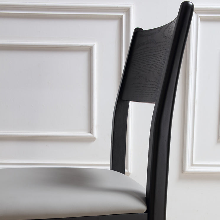 Industrial Dining Chair Open Back Chair with Black Wood Legs for Home Use Clearhalo ' kitchen&dining_furn' 'Dining Chairs' 'Dining Tables & Seating' 'dining_chair' 'furn' 'furn_dining_chair' 'Furniture' 'furniture_dining_chair' 'Kitchen & Dining Furniture' 'kitchen' 3468205