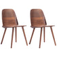 Scandinavian Style Wood Dining Side Chair Multicolor Side Chair for Dining Room Walnut 2 Piece Set Clearhalo ' kitchen&dining_furn' 'Dining Chairs' 'Dining Tables & Seating' 'dining_chair' 'furn' 'furn_dining_chair' 'Furniture' 'furniture_dining_chair' 'Kitchen & Dining Furniture' 'kitchen' 3468214