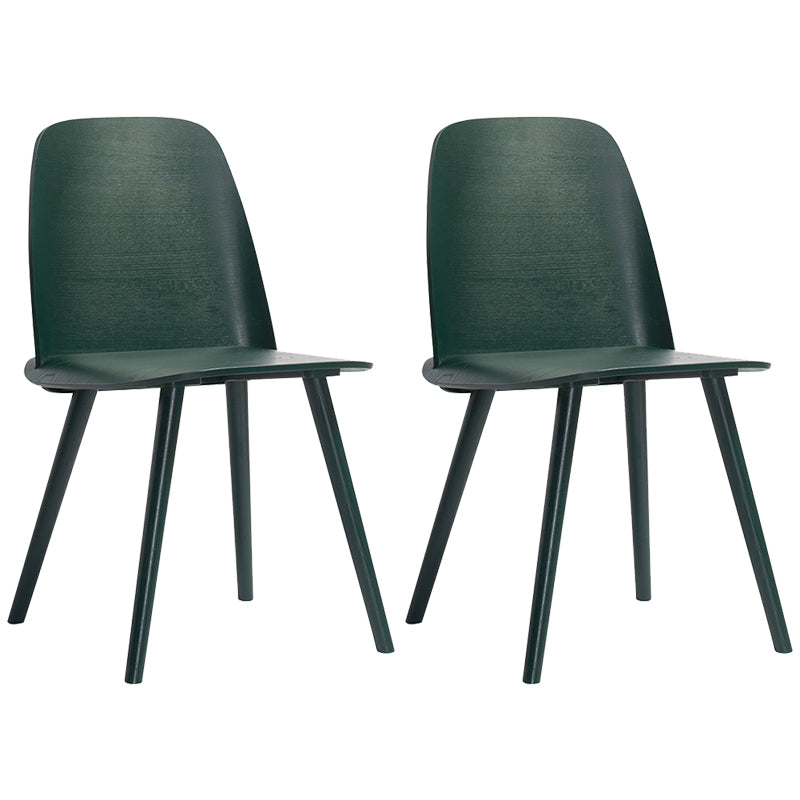 Scandinavian Style Wood Dining Side Chair Multicolor Side Chair for Dining Room Green 2 Piece Set Clearhalo ' kitchen&dining_furn' 'Dining Chairs' 'Dining Tables & Seating' 'dining_chair' 'furn' 'furn_dining_chair' 'Furniture' 'furniture_dining_chair' 'Kitchen & Dining Furniture' 'kitchen' 3468218