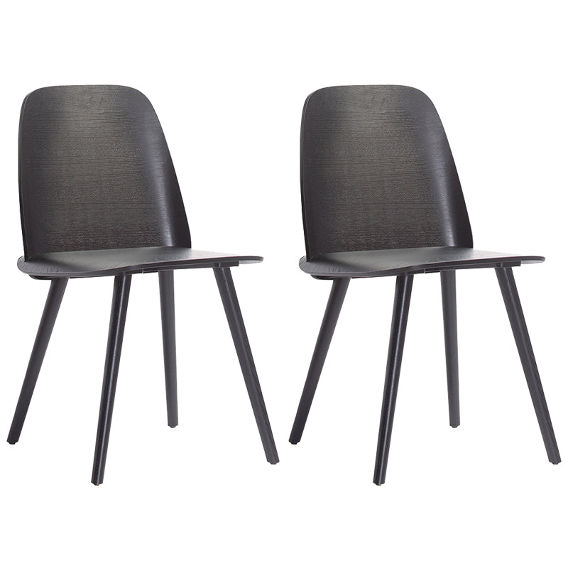 Scandinavian Style Wood Dining Side Chair Multicolor Side Chair for Dining Room Black 2 Piece Set Clearhalo ' kitchen&dining_furn' 'Dining Chairs' 'Dining Tables & Seating' 'dining_chair' 'furn' 'furn_dining_chair' 'Furniture' 'furniture_dining_chair' 'Kitchen & Dining Furniture' 'kitchen' 3468221