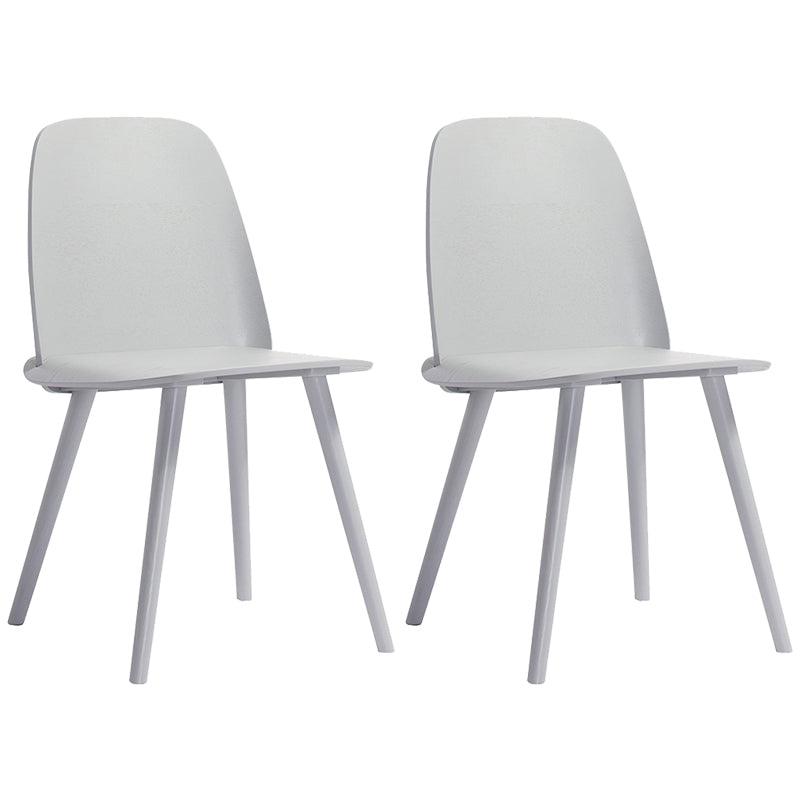 Scandinavian Style Wood Dining Side Chair Multicolor Side Chair for Dining Room White 2 Piece Set Clearhalo ' kitchen&dining_furn' 'Dining Chairs' 'Dining Tables & Seating' 'dining_chair' 'furn' 'furn_dining_chair' 'Furniture' 'furniture_dining_chair' 'Kitchen & Dining Furniture' 'kitchen' 3468226