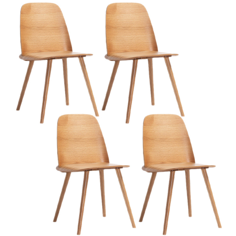 Scandinavian Style Wood Dining Side Chair Multicolor Side Chair for Dining Room Wood 4 Piece Set Clearhalo ' kitchen&dining_furn' 'Dining Chairs' 'Dining Tables & Seating' 'dining_chair' 'furn' 'furn_dining_chair' 'Furniture' 'furniture_dining_chair' 'Kitchen & Dining Furniture' 'kitchen' 3468231