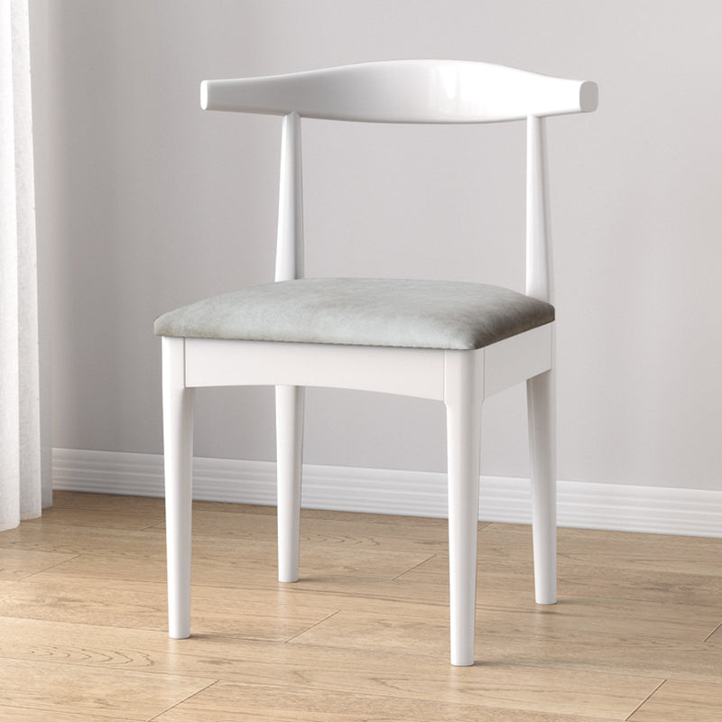 Modern Style Kitchen Dining Room Chairs Open Back Dining Side Chair Set Grey 1 Piece White Clearhalo ' kitchen&dining_furn' 'Dining Chairs' 'Dining Tables & Seating' 'dining_chair' 'furn' 'furn_dining_chair' 'Furniture' 'furniture_dining_chair' 'Kitchen & Dining Furniture' 'kitchen' 3468241