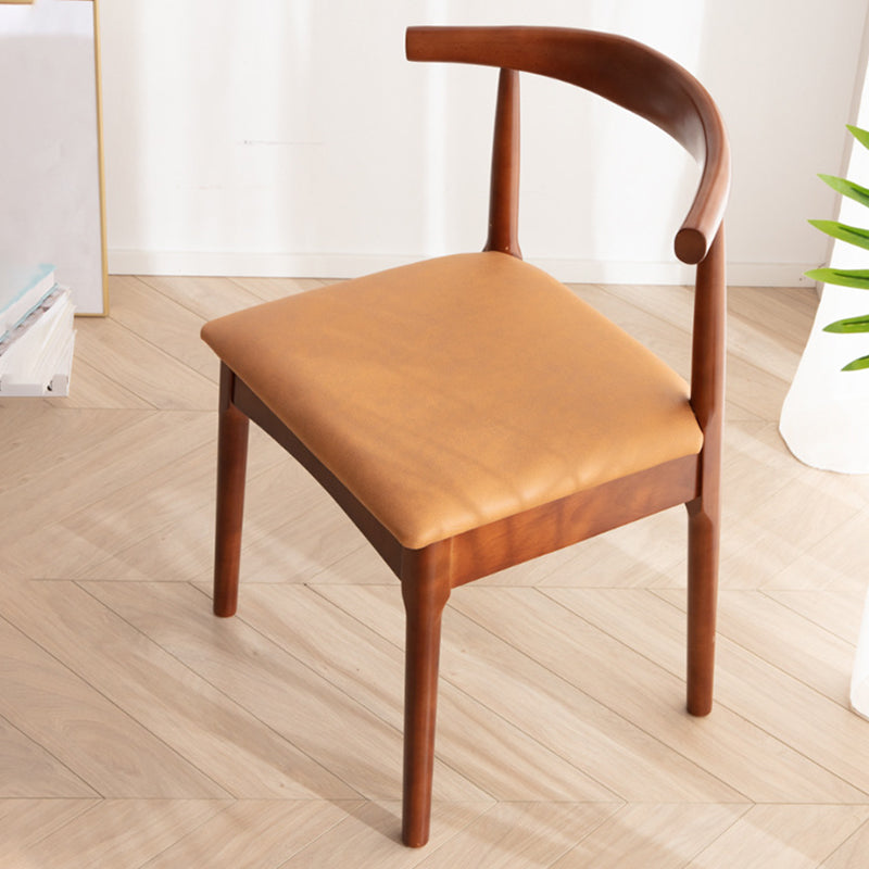 Modern Style Kitchen Dining Room Chairs Open Back Dining Side Chair Set Khaki 1 Piece Walnut Clearhalo ' kitchen&dining_furn' 'Dining Chairs' 'Dining Tables & Seating' 'dining_chair' 'furn' 'furn_dining_chair' 'Furniture' 'furniture_dining_chair' 'Kitchen & Dining Furniture' 'kitchen' 3468251