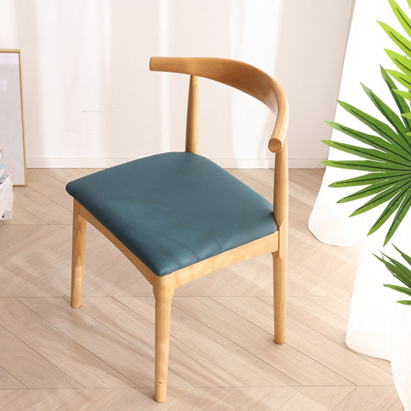 Modern Style Kitchen Dining Room Chairs Open Back Dining Side Chair Set Lake Blue 1 Piece Natural Wood Clearhalo ' kitchen&dining_furn' 'Dining Chairs' 'Dining Tables & Seating' 'dining_chair' 'furn' 'furn_dining_chair' 'Furniture' 'furniture_dining_chair' 'Kitchen & Dining Furniture' 'kitchen' 3468254