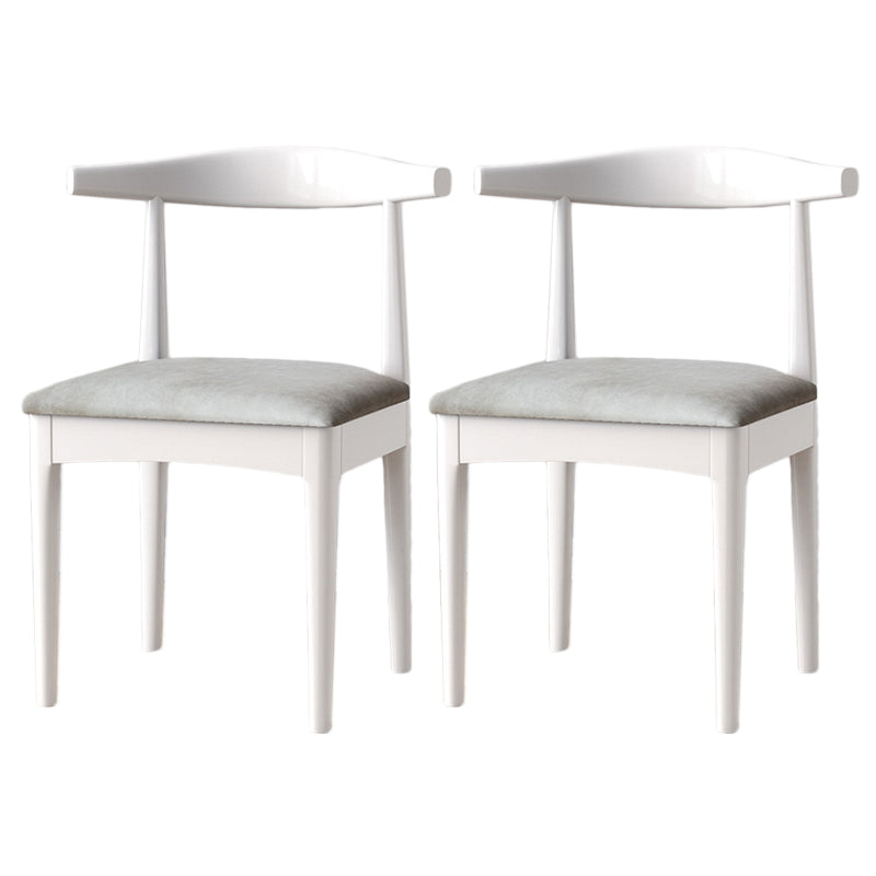 Modern Style Kitchen Dining Room Chairs Open Back Dining Side Chair Set Grey 2 Piece Set White Clearhalo ' kitchen&dining_furn' 'Dining Chairs' 'Dining Tables & Seating' 'dining_chair' 'furn' 'furn_dining_chair' 'Furniture' 'furniture_dining_chair' 'Kitchen & Dining Furniture' 'kitchen' 3468258