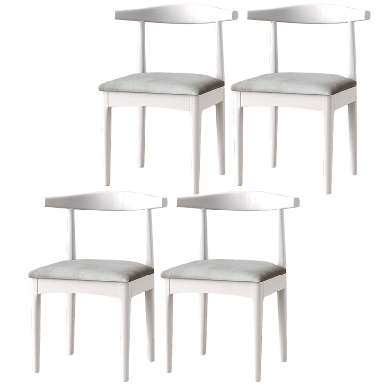 Modern Style Kitchen Dining Room Chairs Open Back Dining Side Chair Set Grey 4 Piece Set White Clearhalo ' kitchen&dining_furn' 'Dining Chairs' 'Dining Tables & Seating' 'dining_chair' 'furn' 'furn_dining_chair' 'Furniture' 'furniture_dining_chair' 'Kitchen & Dining Furniture' 'kitchen' 3468261