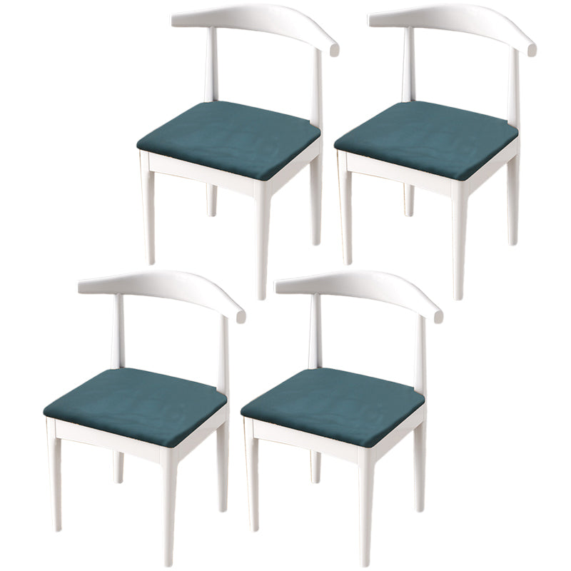 Modern Style Kitchen Dining Room Chairs Open Back Dining Side Chair Set Lake Blue 4 Piece Set White Clearhalo ' kitchen&dining_furn' 'Dining Chairs' 'Dining Tables & Seating' 'dining_chair' 'furn' 'furn_dining_chair' 'Furniture' 'furniture_dining_chair' 'Kitchen & Dining Furniture' 'kitchen' 3468268