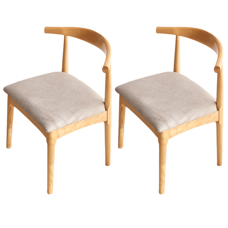 Modern Style Kitchen Dining Room Chairs Open Back Dining Side Chair Set Grey 2 Piece Set Natural Wood Clearhalo ' kitchen&dining_furn' 'Dining Chairs' 'Dining Tables & Seating' 'dining_chair' 'furn' 'furn_dining_chair' 'Furniture' 'furniture_dining_chair' 'Kitchen & Dining Furniture' 'kitchen' 3468273