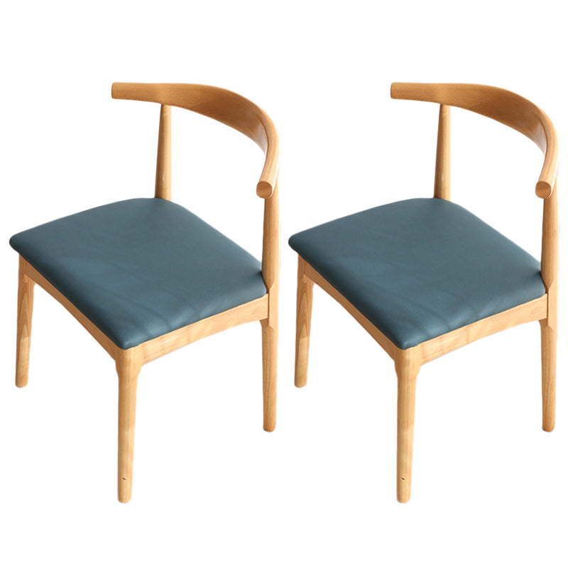 Modern Style Kitchen Dining Room Chairs Open Back Dining Side Chair Set Lake Blue 2 Piece Set Natural Wood Clearhalo ' kitchen&dining_furn' 'Dining Chairs' 'Dining Tables & Seating' 'dining_chair' 'furn' 'furn_dining_chair' 'Furniture' 'furniture_dining_chair' 'Kitchen & Dining Furniture' 'kitchen' 3468275