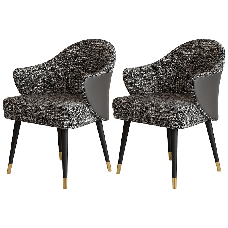 Contemporary Style Wood Indoor Parsons Chair of 25'' Wide Dining Chair Black 2 Piece Set Clearhalo ' kitchen&dining_furn' 'Dining Chairs' 'Dining Tables & Seating' 'dining_chair' 'furn' 'furn_dining_chair' 'Furniture' 'furniture_dining_chair' 'Kitchen & Dining Furniture' 'kitchen' 3468284