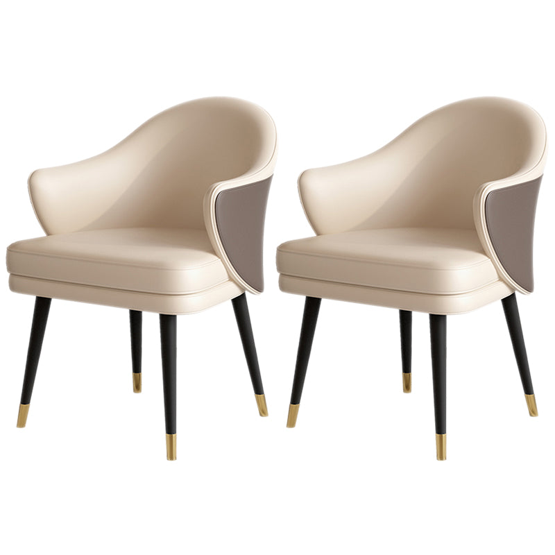 Contemporary Style Wood Indoor Parsons Chair of 25'' Wide Dining Chair Brown 2 Piece Set Clearhalo ' kitchen&dining_furn' 'Dining Chairs' 'Dining Tables & Seating' 'dining_chair' 'furn' 'furn_dining_chair' 'Furniture' 'furniture_dining_chair' 'Kitchen & Dining Furniture' 'kitchen' 3468287