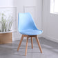 Scandinavian Style Wood Side Chair Set Dining Room Side Chair with Natural Leg Blue 1 Piece Clearhalo ' kitchen&dining_furn' 'Dining Chairs' 'Dining Tables & Seating' 'dining_chair' 'Furniture' 'furniture_dining_chair' 'Kitchen & Dining Furniture' 'kitchen' 3468313