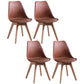 Scandinavian Style Wood Side Chair Set Dining Room Side Chair with Natural Leg Brown Set of 4 Clearhalo ' kitchen&dining_furn' 'Dining Chairs' 'Dining Tables & Seating' 'dining_chair' 'Furniture' 'furniture_dining_chair' 'Kitchen & Dining Furniture' 'kitchen' 3468328