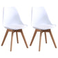 Scandinavian Style Wood Side Chair Set Dining Room Side Chair with Natural Leg White Set of 2 Clearhalo ' kitchen&dining_furn' 'Dining Chairs' 'Dining Tables & Seating' 'dining_chair' 'Furniture' 'furniture_dining_chair' 'Kitchen & Dining Furniture' 'kitchen' 3468331