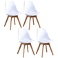 Scandinavian Style Wood Side Chair Set Dining Room Side Chair with Natural Leg White Set of 4 Clearhalo ' kitchen&dining_furn' 'Dining Chairs' 'Dining Tables & Seating' 'dining_chair' 'Furniture' 'furniture_dining_chair' 'Kitchen & Dining Furniture' 'kitchen' 3468332