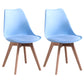 Scandinavian Style Wood Side Chair Set Dining Room Side Chair with Natural Leg Blue Set of 2 Clearhalo ' kitchen&dining_furn' 'Dining Chairs' 'Dining Tables & Seating' 'dining_chair' 'Furniture' 'furniture_dining_chair' 'Kitchen & Dining Furniture' 'kitchen' 3468333