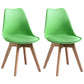 Scandinavian Style Wood Side Chair Set Dining Room Side Chair with Natural Leg Green Set of 2 Clearhalo ' kitchen&dining_furn' 'Dining Chairs' 'Dining Tables & Seating' 'dining_chair' 'Furniture' 'furniture_dining_chair' 'Kitchen & Dining Furniture' 'kitchen' 3468335