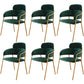 Metal Glam Style Dining Side Chair Open Back Dining Side Chair of 23'' Wide Green 6 Piece Set Clearhalo ' kitchen&dining_furn' 'Dining Chairs' 'Dining Tables & Seating' 'dining_chair' 'furn' 'furn_dining_chair' 'Furniture' 'furniture_dining_chair' 'Kitchen & Dining Furniture' 'kitchen' 3468400