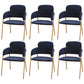 Metal Glam Style Dining Side Chair Open Back Dining Side Chair of 23'' Wide Blue 6 Piece Set Clearhalo ' kitchen&dining_furn' 'Dining Chairs' 'Dining Tables & Seating' 'dining_chair' 'furn' 'furn_dining_chair' 'Furniture' 'furniture_dining_chair' 'Kitchen & Dining Furniture' 'kitchen' 3468404