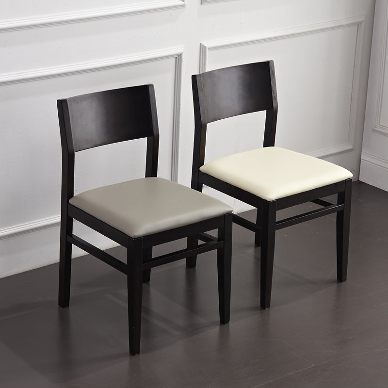 Contemporary Solid Wood Armless Dining Chairs Open Back Dining Side Chair Clearhalo ' kitchen&dining_furn' 'Dining Chairs' 'Dining Tables & Seating' 'dining_chair' 'furn' 'furn_dining_chair' 'Furniture' 'furniture_dining_chair' 'Kitchen & Dining Furniture' 'kitchen' 3468410