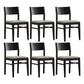 Contemporary Solid Wood Armless Dining Chairs Open Back Dining Side Chair Grey 6 Piece Set Clearhalo ' kitchen&dining_furn' 'Dining Chairs' 'Dining Tables & Seating' 'dining_chair' 'furn' 'furn_dining_chair' 'Furniture' 'furniture_dining_chair' 'Kitchen & Dining Furniture' 'kitchen' 3468412