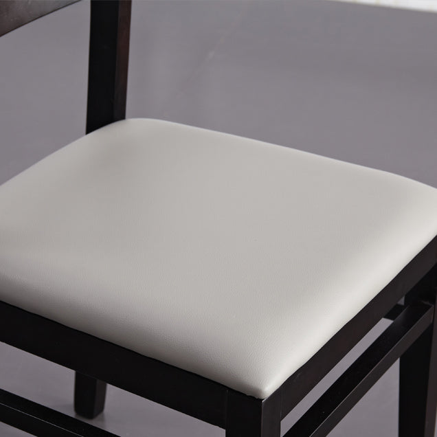 Contemporary Solid Wood Armless Dining Chairs Open Back Dining Side Chair Clearhalo ' kitchen&dining_furn' 'Dining Chairs' 'Dining Tables & Seating' 'dining_chair' 'furn' 'furn_dining_chair' 'Furniture' 'furniture_dining_chair' 'Kitchen & Dining Furniture' 'kitchen' 3468414