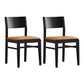Contemporary Solid Wood Armless Dining Chairs Open Back Dining Side Chair Orange 2 Piece Set Clearhalo ' kitchen&dining_furn' 'Dining Chairs' 'Dining Tables & Seating' 'dining_chair' 'furn' 'furn_dining_chair' 'Furniture' 'furniture_dining_chair' 'Kitchen & Dining Furniture' 'kitchen' 3468415
