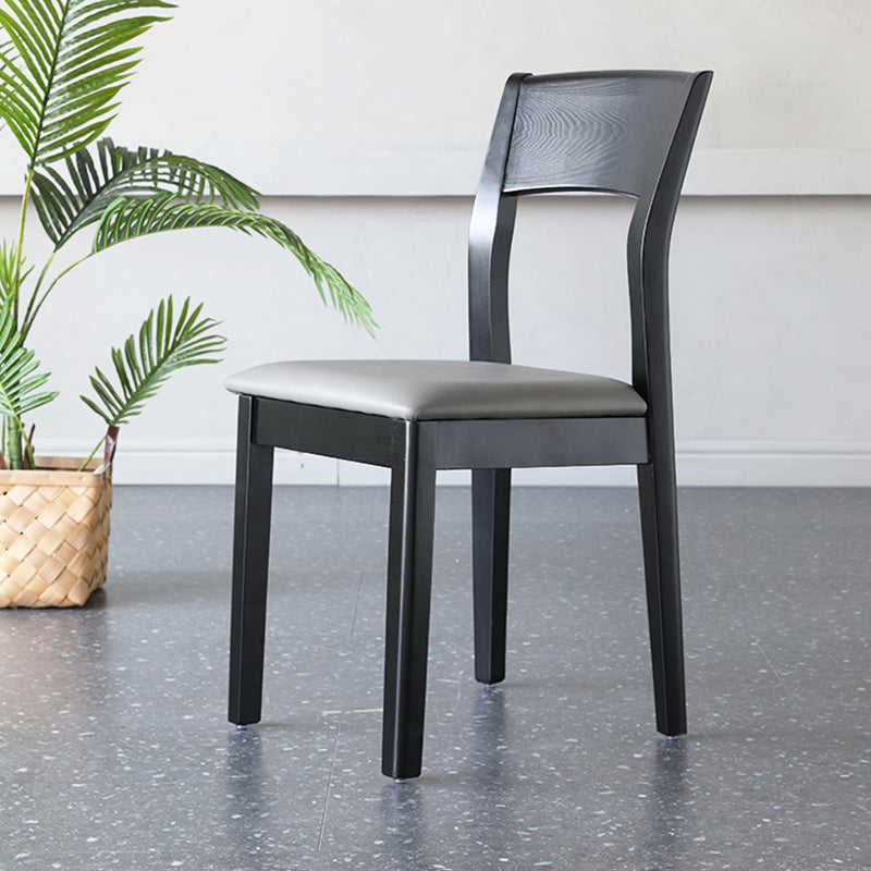 Contemporary Wood Dining Side Chair 16'' Wide Open Back Chair for Home Use Clearhalo ' kitchen&dining_furn' 'Dining Chairs' 'Dining Tables & Seating' 'dining_chair' 'furn' 'furn_dining_chair' 'Furniture' 'furniture_dining_chair' 'Kitchen & Dining Furniture' 'kitchen' 3468432