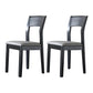 Contemporary Wood Dining Side Chair 16'' Wide Open Back Chair for Home Use Grey 2 Piece Set Clearhalo ' kitchen&dining_furn' 'Dining Chairs' 'Dining Tables & Seating' 'dining_chair' 'furn' 'furn_dining_chair' 'Furniture' 'furniture_dining_chair' 'Kitchen & Dining Furniture' 'kitchen' 3468433