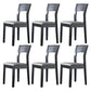 Contemporary Wood Dining Side Chair 16'' Wide Open Back Chair for Home Use Grey 6 Piece Set Clearhalo ' kitchen&dining_furn' 'Dining Chairs' 'Dining Tables & Seating' 'dining_chair' 'furn' 'furn_dining_chair' 'Furniture' 'furniture_dining_chair' 'Kitchen & Dining Furniture' 'kitchen' 3468437