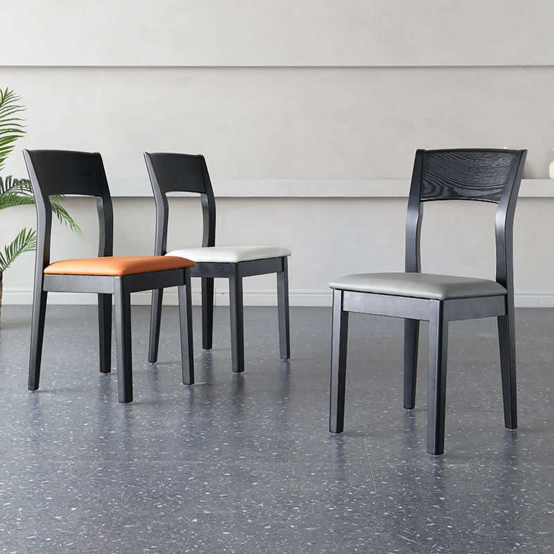 Contemporary Wood Dining Side Chair 16'' Wide Open Back Chair for Home Use Clearhalo ' kitchen&dining_furn' 'Dining Chairs' 'Dining Tables & Seating' 'dining_chair' 'furn' 'furn_dining_chair' 'Furniture' 'furniture_dining_chair' 'Kitchen & Dining Furniture' 'kitchen' 3468439