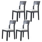 Contemporary Wood Dining Side Chair 16'' Wide Open Back Chair for Home Use Off-White 4 Piece Set Clearhalo ' kitchen&dining_furn' 'Dining Chairs' 'Dining Tables & Seating' 'dining_chair' 'furn' 'furn_dining_chair' 'Furniture' 'furniture_dining_chair' 'Kitchen & Dining Furniture' 'kitchen' 3468447