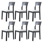 Contemporary Wood Dining Side Chair 16'' Wide Open Back Chair for Home Use Off-White 6 Piece Set Clearhalo ' kitchen&dining_furn' 'Dining Chairs' 'Dining Tables & Seating' 'dining_chair' 'furn' 'furn_dining_chair' 'Furniture' 'furniture_dining_chair' 'Kitchen & Dining Furniture' 'kitchen' 3468448