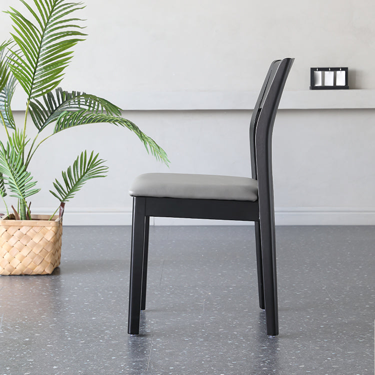 Contemporary Wood Dining Side Chair 16'' Wide Open Back Chair for Home Use Clearhalo ' kitchen&dining_furn' 'Dining Chairs' 'Dining Tables & Seating' 'dining_chair' 'furn' 'furn_dining_chair' 'Furniture' 'furniture_dining_chair' 'Kitchen & Dining Furniture' 'kitchen' 3468452