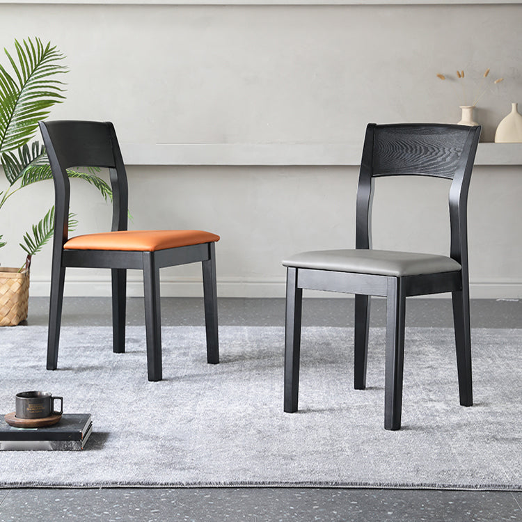 Contemporary Wood Dining Side Chair 16'' Wide Open Back Chair for Home Use Clearhalo ' kitchen&dining_furn' 'Dining Chairs' 'Dining Tables & Seating' 'dining_chair' 'furn' 'furn_dining_chair' 'Furniture' 'furniture_dining_chair' 'Kitchen & Dining Furniture' 'kitchen' 3468453