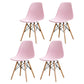 Contemporary Kitchen Dining Side Chair Wood Solid Back Dining Side Chair Pink Set of 4 Clearhalo ' kitchen&dining_furn' 'Dining Chairs' 'Dining Tables & Seating' 'dining_chair' 'Furniture' 'furniture_dining_chair' 'Kitchen & Dining Furniture' 'kitchen' 3468500