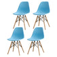 Contemporary Kitchen Dining Side Chair Wood Solid Back Dining Side Chair Blue Set of 4 Clearhalo ' kitchen&dining_furn' 'Dining Chairs' 'Dining Tables & Seating' 'dining_chair' 'Furniture' 'furniture_dining_chair' 'Kitchen & Dining Furniture' 'kitchen' 3468508