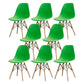 Contemporary Kitchen Dining Side Chair Wood Solid Back Dining Side Chair Green Set of 8 Clearhalo ' kitchen&dining_furn' 'Dining Chairs' 'Dining Tables & Seating' 'dining_chair' 'Furniture' 'furniture_dining_chair' 'Kitchen & Dining Furniture' 'kitchen' 3468513