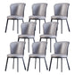 Modern Leather Dining Side Chair Upholstered Solid Back Armless Chairs Grey 8 Piece Set Clearhalo ' kitchen&dining_furn' 'Dining Chairs' 'Dining Tables & Seating' 'dining_chair' 'furn' 'furn_dining_chair' 'Furniture' 'furniture_dining_chair' 'Kitchen & Dining Furniture' 'kitchen' 3468521