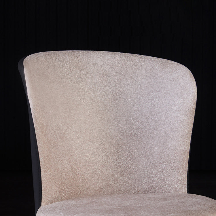 Modern Leather Dining Side Chair Upholstered Solid Back Armless Chairs Clearhalo ' kitchen&dining_furn' 'Dining Chairs' 'Dining Tables & Seating' 'dining_chair' 'furn' 'furn_dining_chair' 'Furniture' 'furniture_dining_chair' 'Kitchen & Dining Furniture' 'kitchen' 3468529