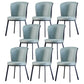 Modern Leather Dining Side Chair Upholstered Solid Back Armless Chairs Blackish Green 8 Piece Set Clearhalo ' kitchen&dining_furn' 'Dining Chairs' 'Dining Tables & Seating' 'dining_chair' 'furn' 'furn_dining_chair' 'Furniture' 'furniture_dining_chair' 'Kitchen & Dining Furniture' 'kitchen' 3468532