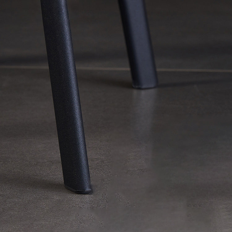 Modern Leather Dining Side Chair Upholstered Solid Back Armless Chairs Clearhalo ' kitchen&dining_furn' 'Dining Chairs' 'Dining Tables & Seating' 'dining_chair' 'furn' 'furn_dining_chair' 'Furniture' 'furniture_dining_chair' 'Kitchen & Dining Furniture' 'kitchen' 3468533