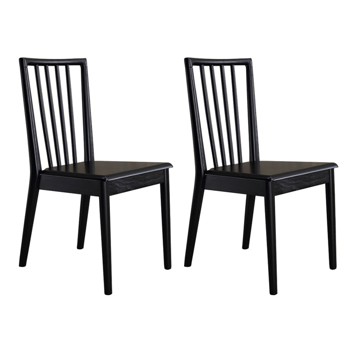 Modern Dining Side Chair 16.5'' Wide Wood Slat Back Chair for Home Use Wood 2 Piece Set Clearhalo ' kitchen&dining_furn' 'Dining Chairs' 'Dining Tables & Seating' 'dining_chair' 'furn' 'furn_dining_chair' 'Furniture' 'furniture_dining_chair' 'Kitchen & Dining Furniture' 'kitchen' 3468540