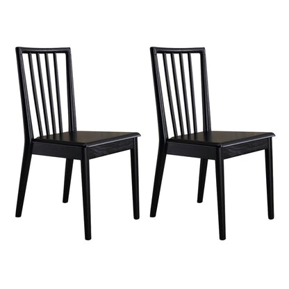 Modern Dining Side Chair 16.5'' Wide Wood Slat Back Chair for Home Use Wood 2 Piece Set Clearhalo ' kitchen&dining_furn' 'Dining Chairs' 'Dining Tables & Seating' 'dining_chair' 'furn' 'furn_dining_chair' 'Furniture' 'furniture_dining_chair' 'Kitchen & Dining Furniture' 'kitchen' 3468540