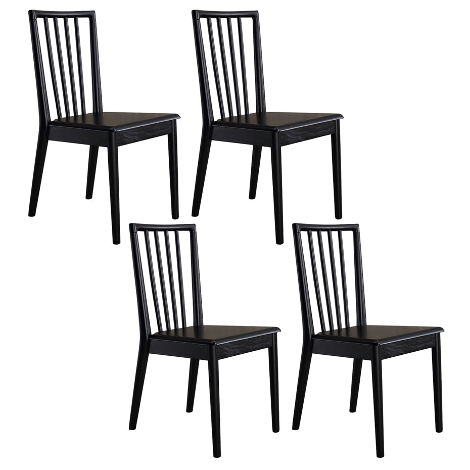 Modern Dining Side Chair 16.5'' Wide Wood Slat Back Chair for Home Use Wood 4 Piece Set Clearhalo ' kitchen&dining_furn' 'Dining Chairs' 'Dining Tables & Seating' 'dining_chair' 'furn' 'furn_dining_chair' 'Furniture' 'furniture_dining_chair' 'Kitchen & Dining Furniture' 'kitchen' 3468541