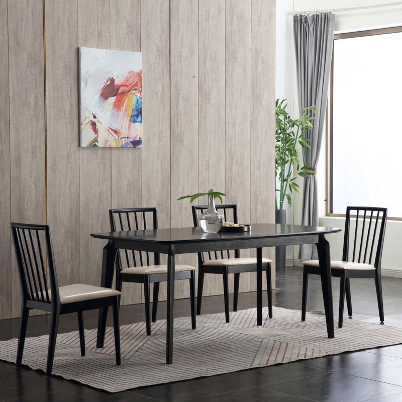 Modern Dining Side Chair 16.5'' Wide Wood Slat Back Chair for Home Use Clearhalo ' kitchen&dining_furn' 'Dining Chairs' 'Dining Tables & Seating' 'dining_chair' 'furn' 'furn_dining_chair' 'Furniture' 'furniture_dining_chair' 'Kitchen & Dining Furniture' 'kitchen' 3468546
