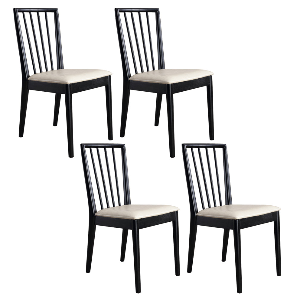 Modern Dining Side Chair 16.5'' Wide Wood Slat Back Chair for Home Use Upholstered 4 Piece Set Clearhalo ' kitchen&dining_furn' 'Dining Chairs' 'Dining Tables & Seating' 'dining_chair' 'furn' 'furn_dining_chair' 'Furniture' 'furniture_dining_chair' 'Kitchen & Dining Furniture' 'kitchen' 3468548