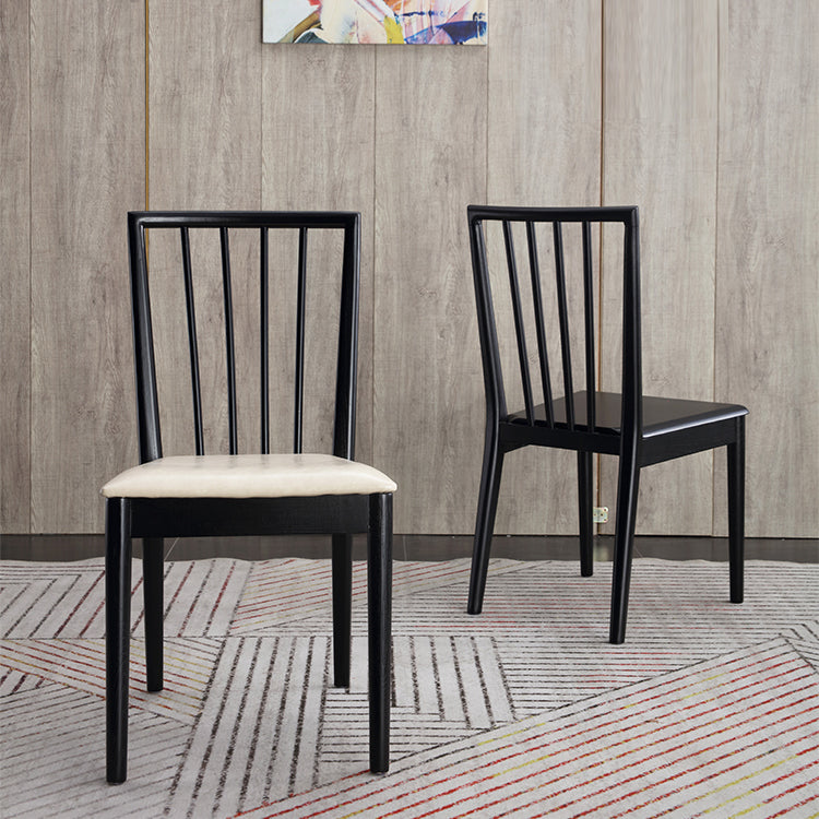 Modern Dining Side Chair 16.5'' Wide Wood Slat Back Chair for Home Use Clearhalo ' kitchen&dining_furn' 'Dining Chairs' 'Dining Tables & Seating' 'dining_chair' 'furn' 'furn_dining_chair' 'Furniture' 'furniture_dining_chair' 'Kitchen & Dining Furniture' 'kitchen' 3468555